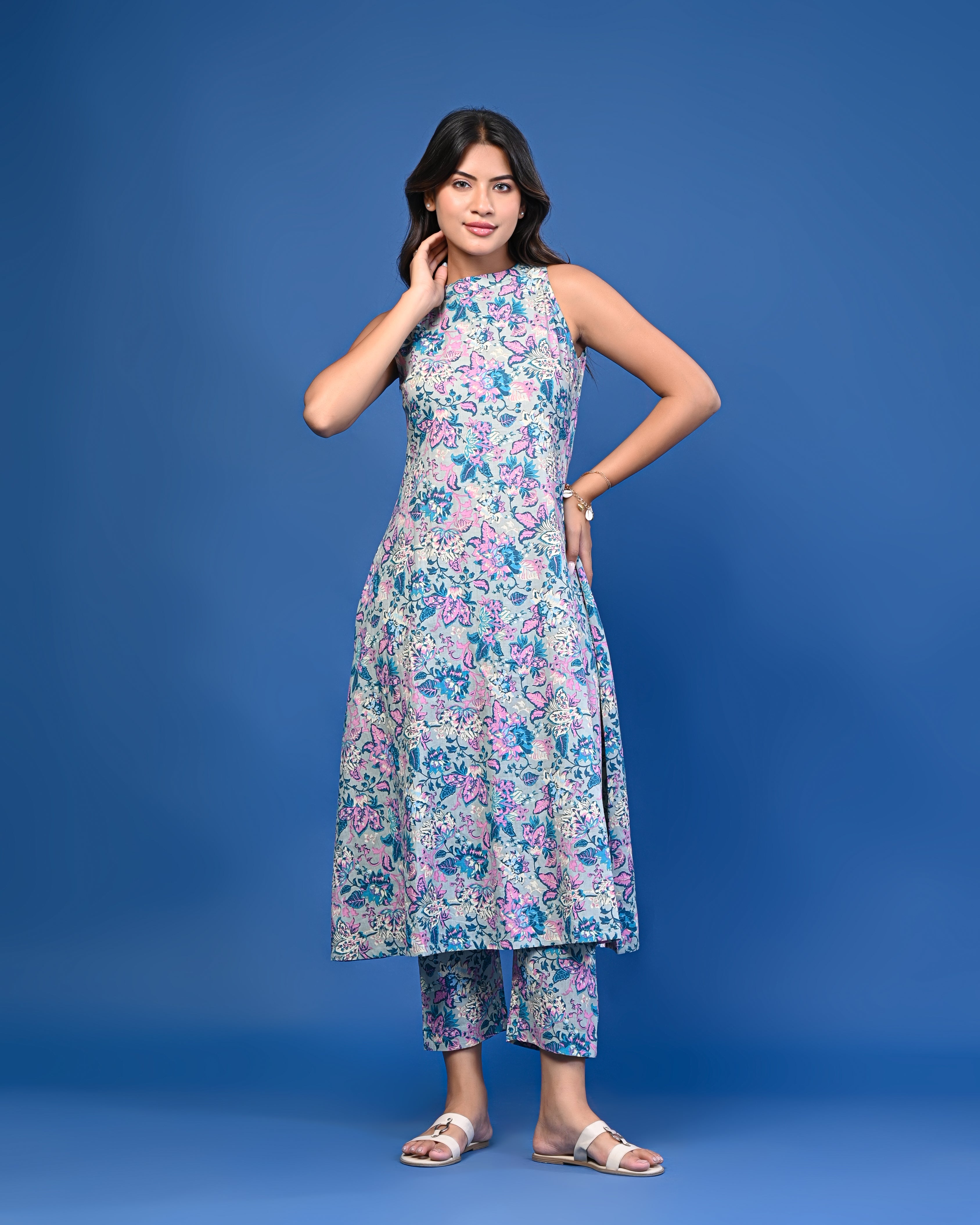 Pastel Floral Printed Co-ord Set