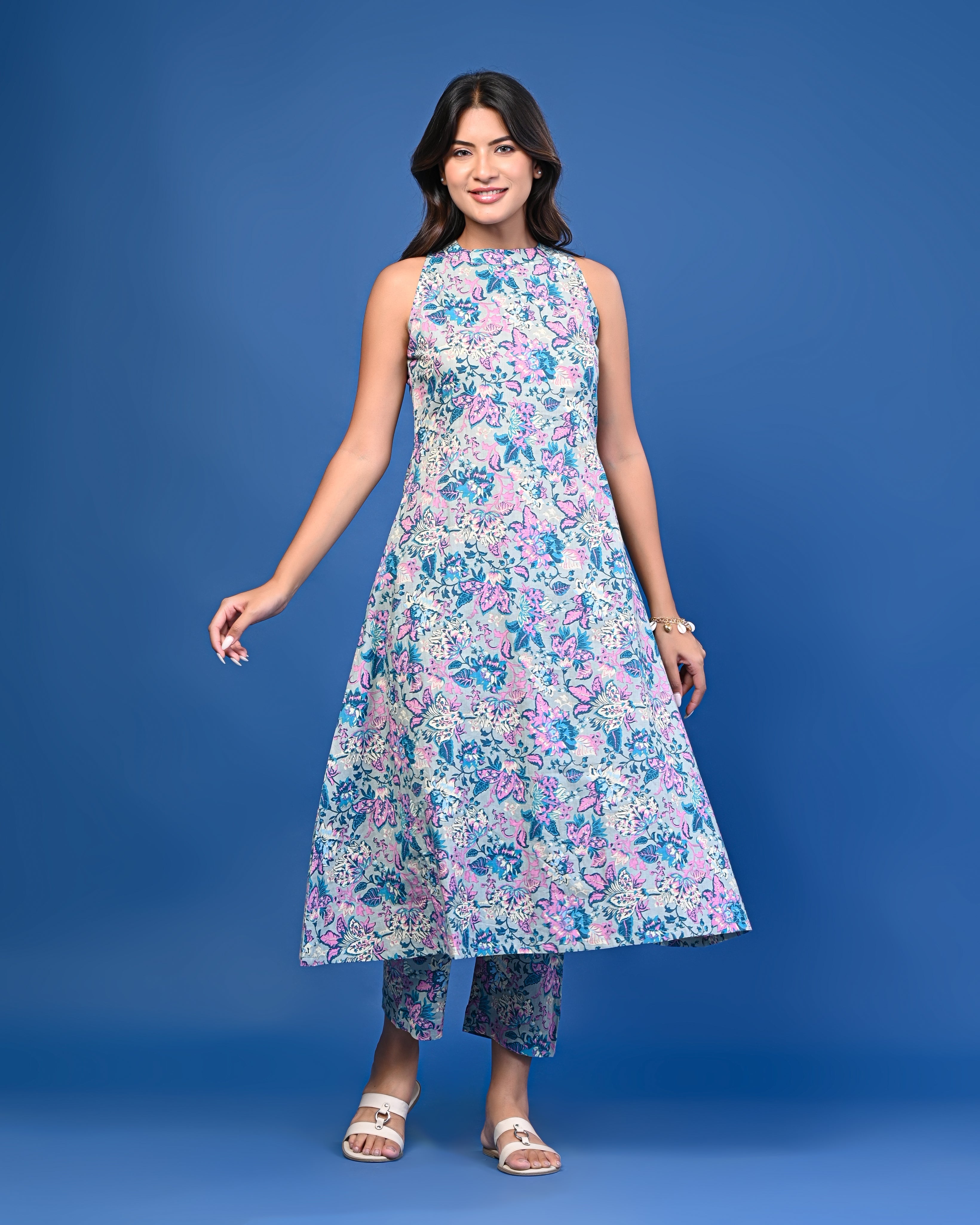 Pastel Floral Printed Co-ord Set