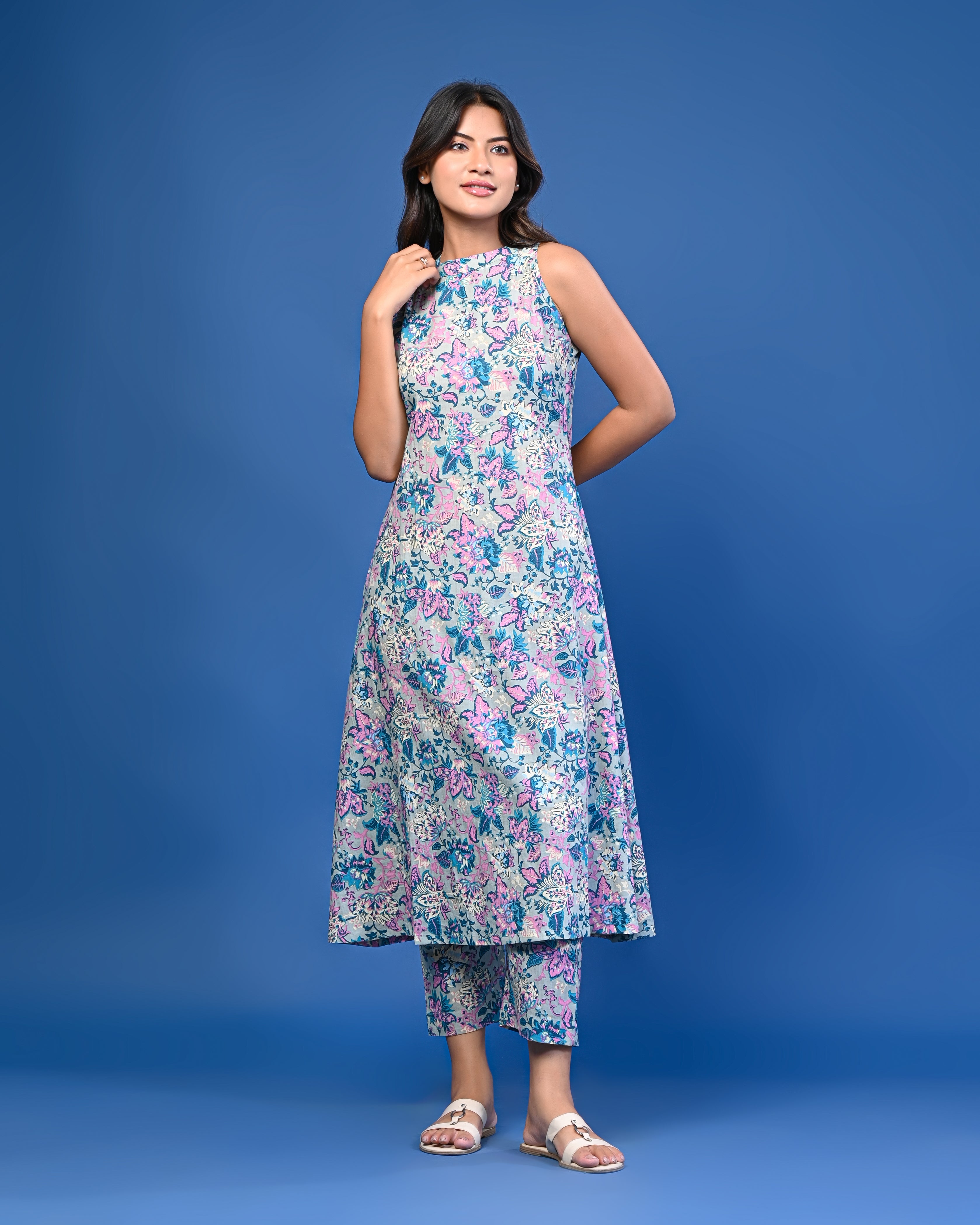 Pastel Floral Printed Co-ord Set